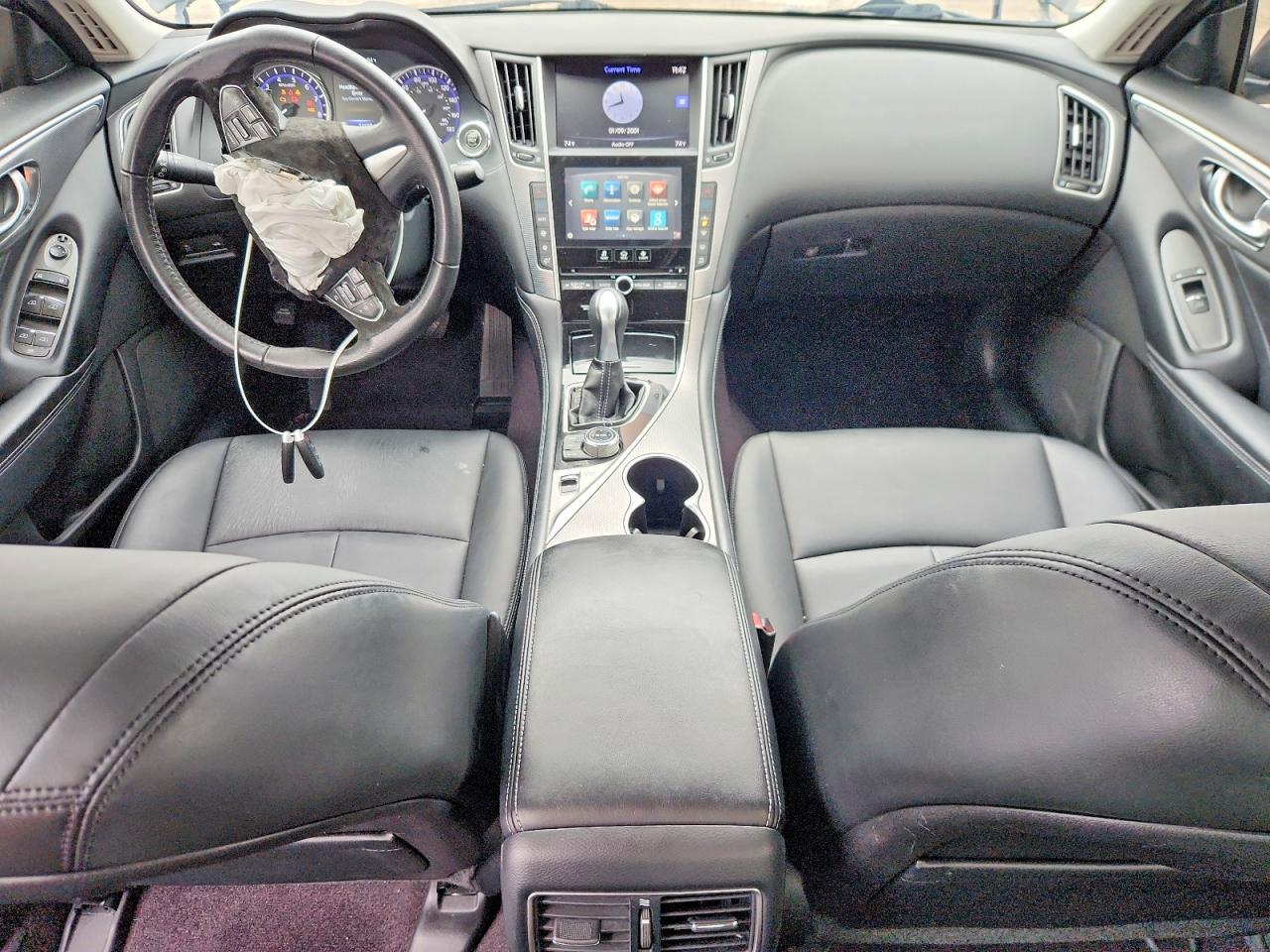 2015 Infiniti Q50 Base White vin: JN1BV7APXFM358581
