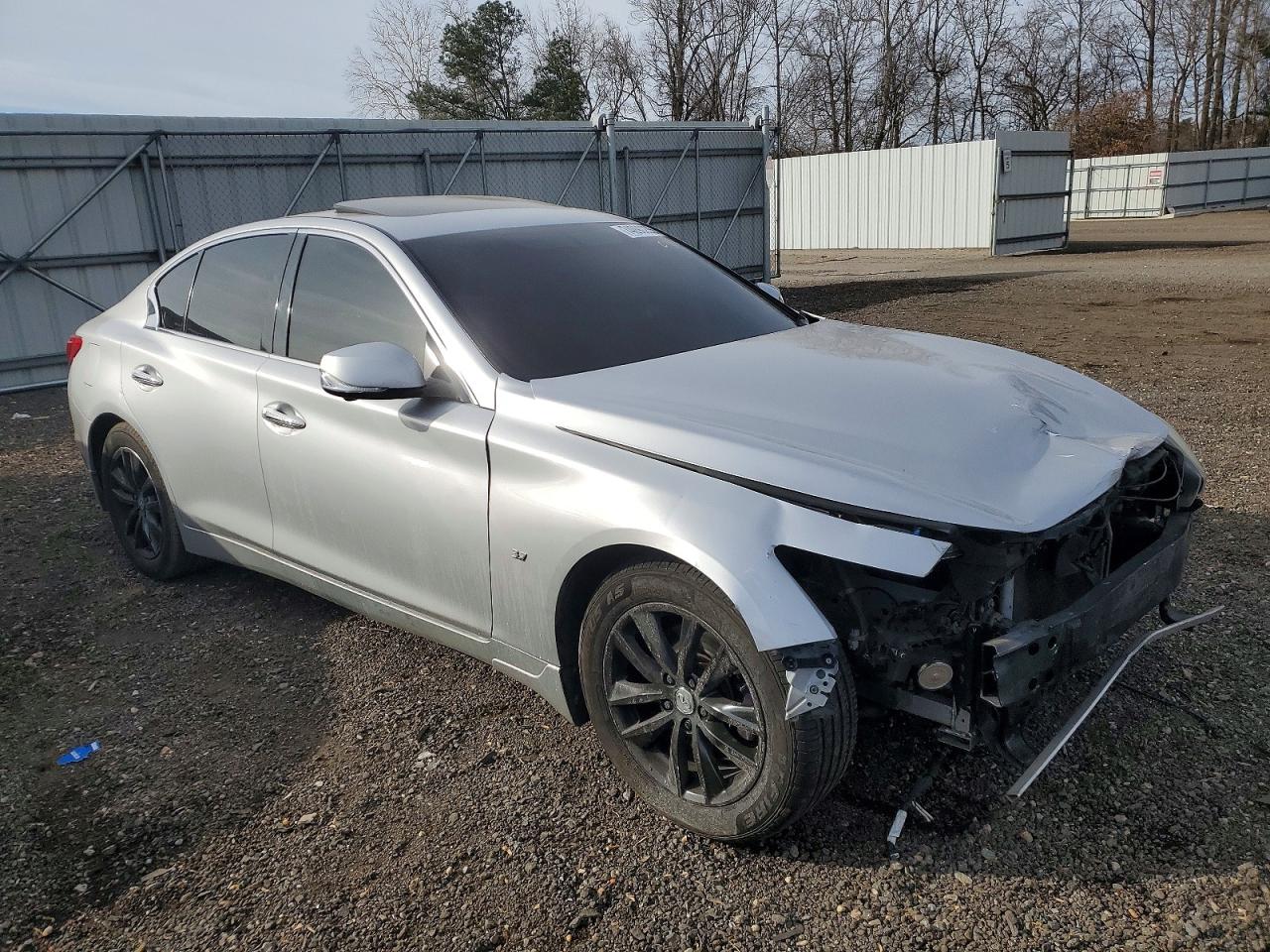 2014 Infiniti Q50 Base Silver vin: JN1BV7AR0EM684793