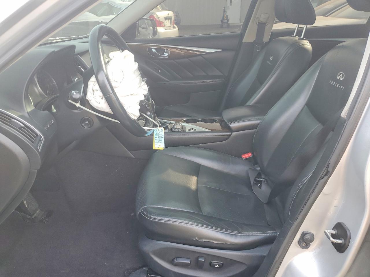 2014 Infiniti Q50 Base Silver vin: JN1BV7AR0EM684793