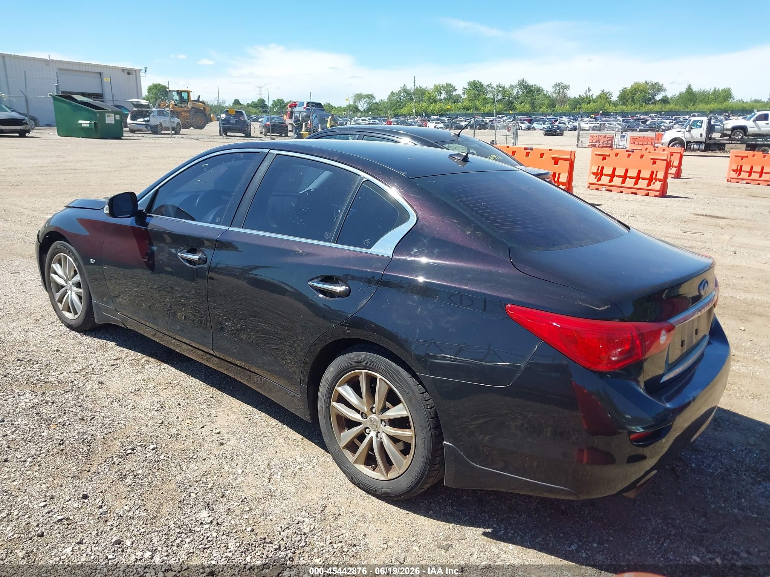2014 Infiniti Q50 Premium Purple vin: JN1BV7AR0EM689881
