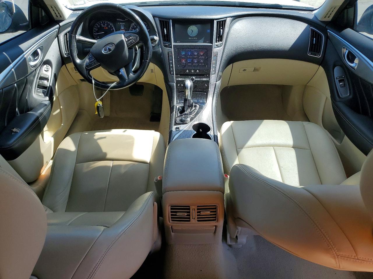 2014 Infiniti Q50 Premium Белый vin: JN1BV7AR0EM696765