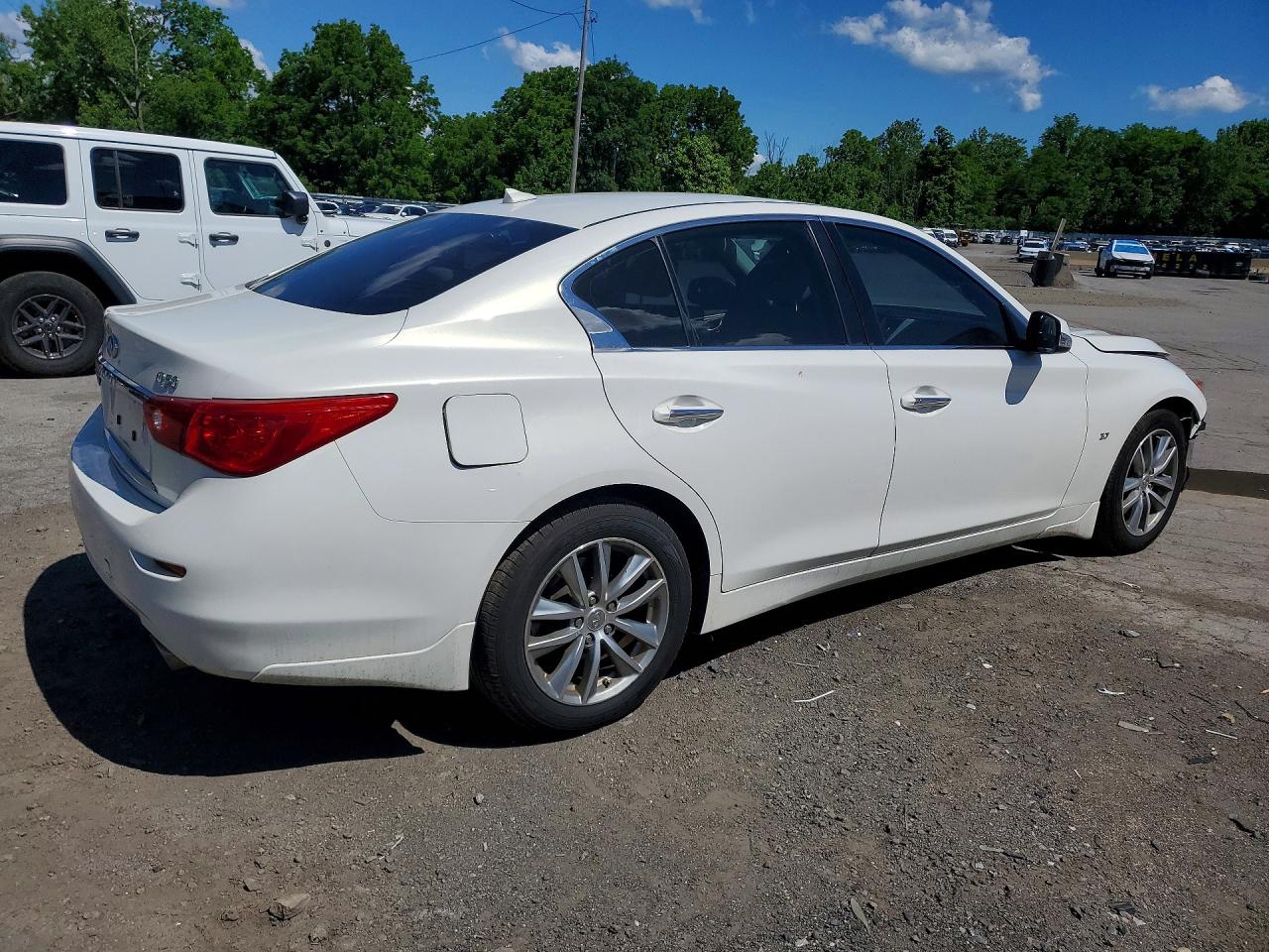2014 Infiniti Q50 Premium Белый vin: JN1BV7AR0EM696765