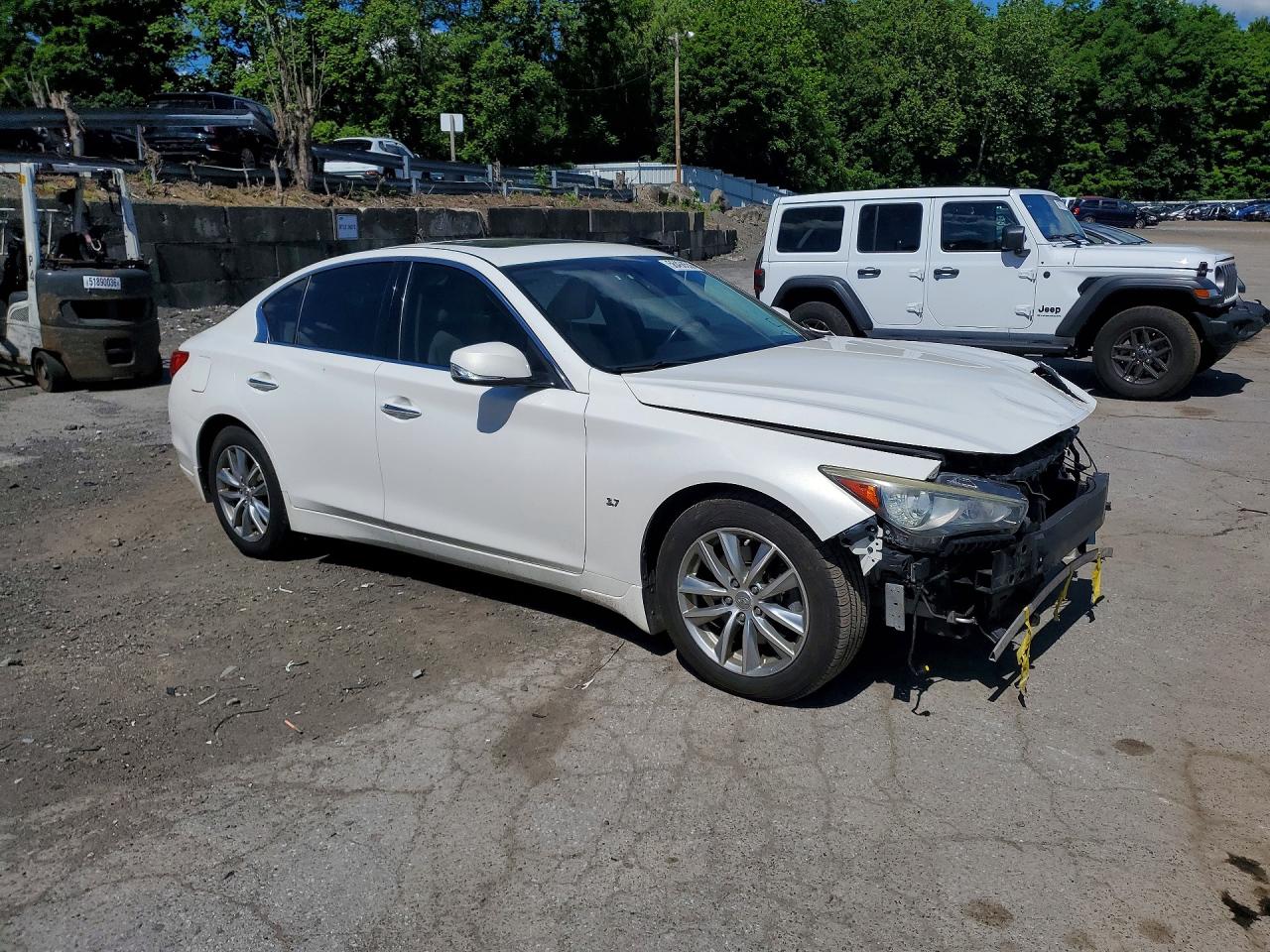 2014 Infiniti Q50 Premium Белый vin: JN1BV7AR0EM696765