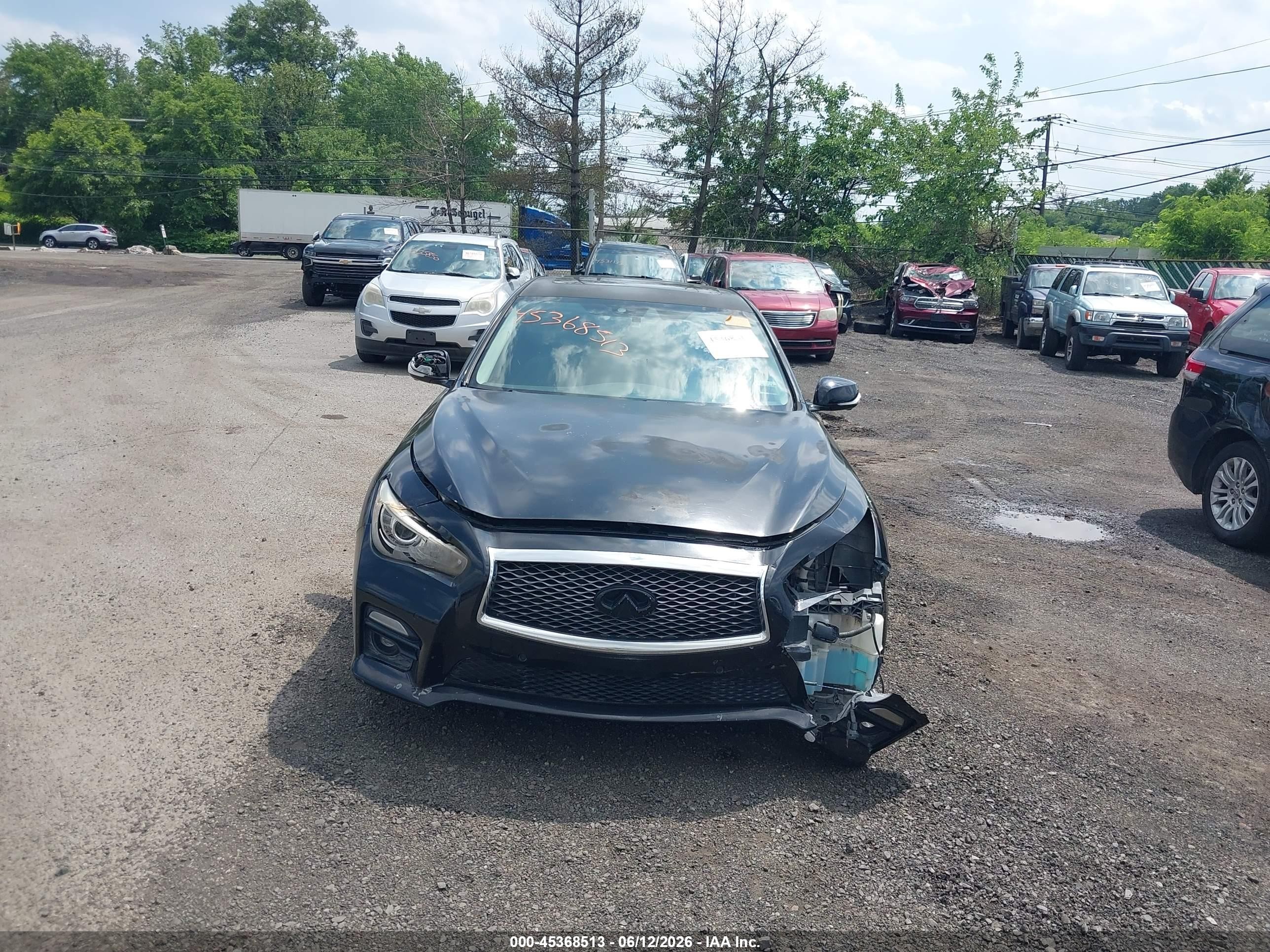 2014 Infiniti Q50 Sport Black vin: JN1BV7AR0EM697513