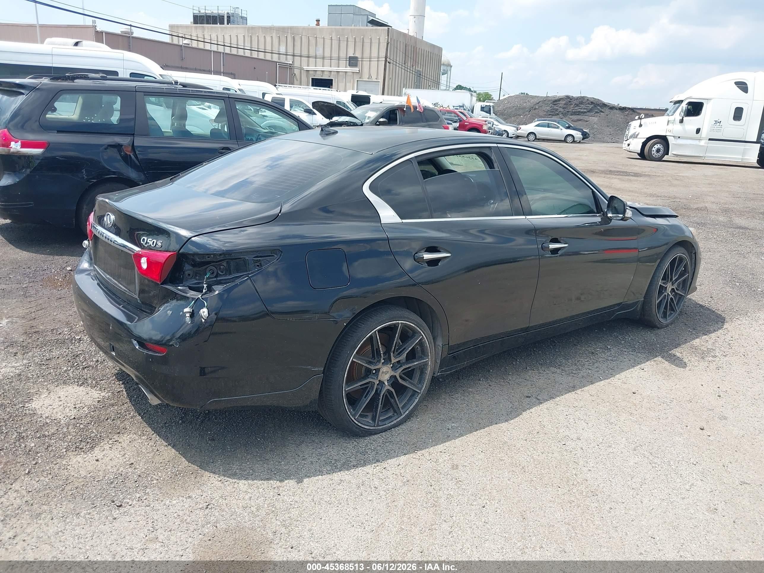 2014 Infiniti Q50 Sport Black vin: JN1BV7AR0EM697513
