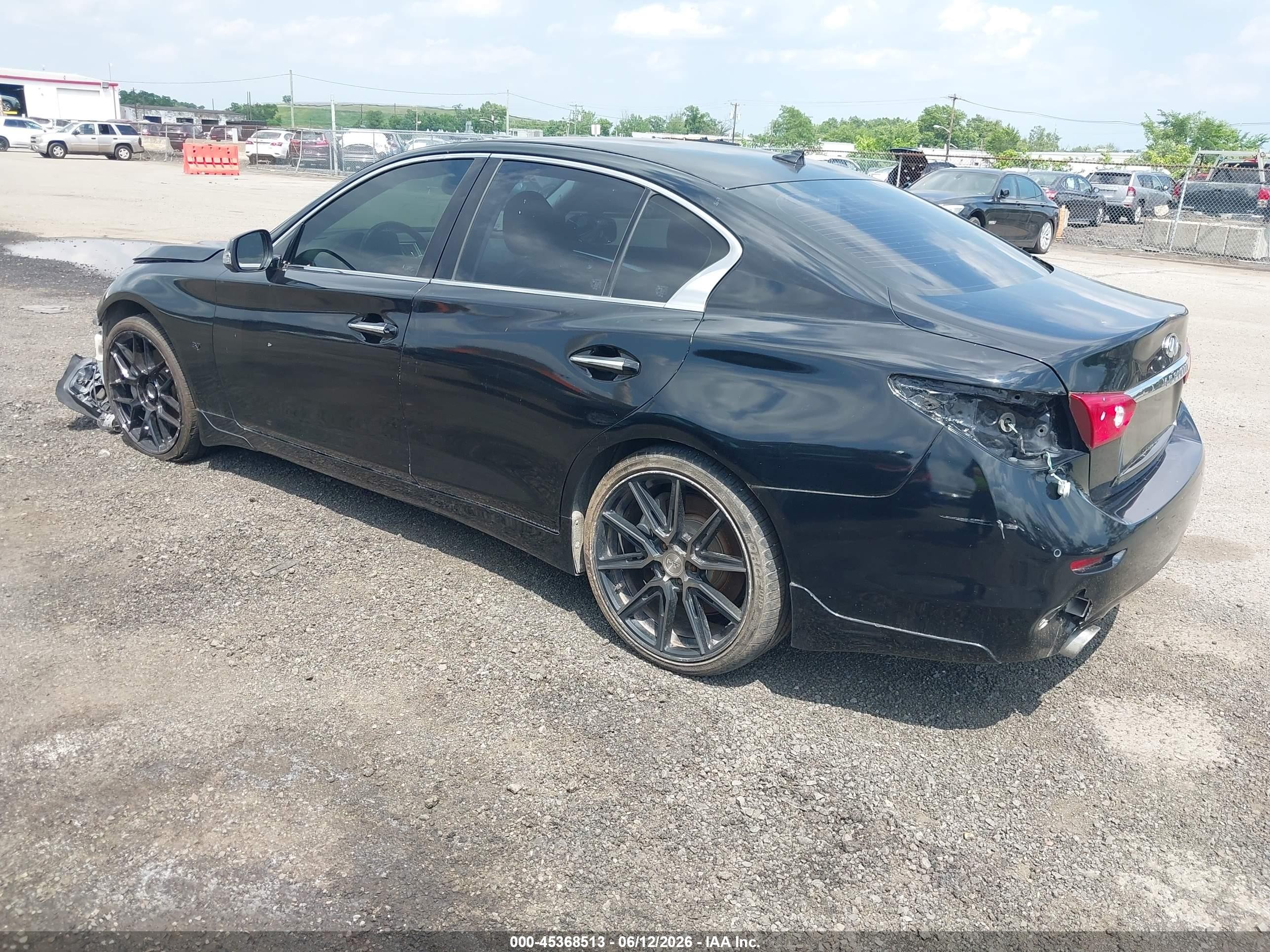 2014 Infiniti Q50 Sport Black vin: JN1BV7AR0EM697513