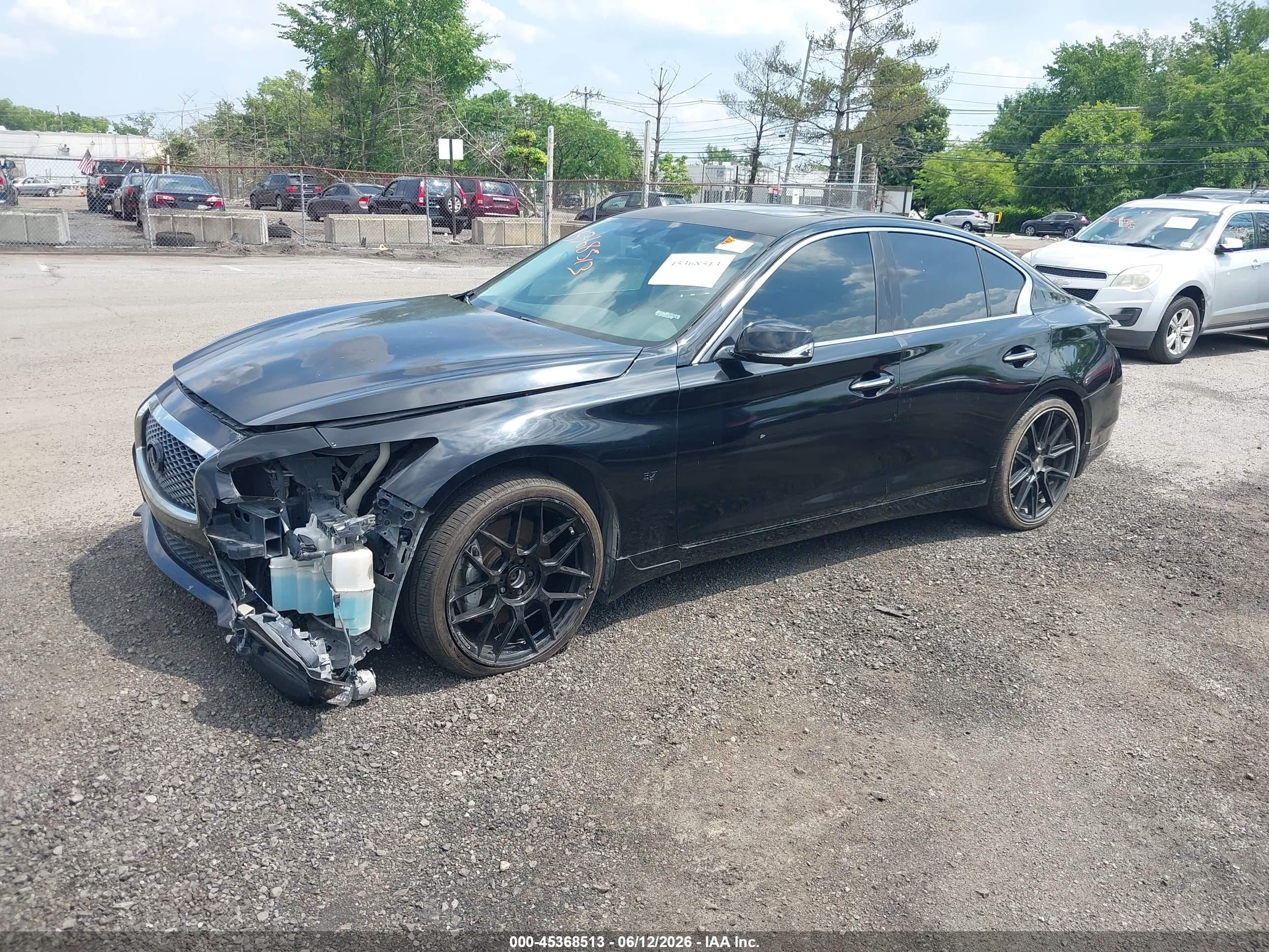 2014 Infiniti Q50 Sport Black vin: JN1BV7AR0EM697513