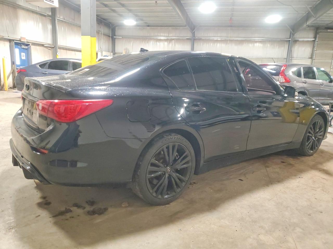 2015 Infiniti Q50 Base Black vin: JN1BV7AR0FM390280