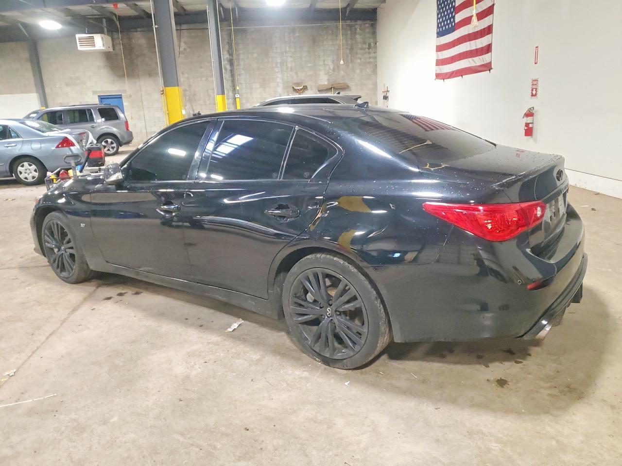 2015 Infiniti Q50 Base Black vin: JN1BV7AR0FM390280