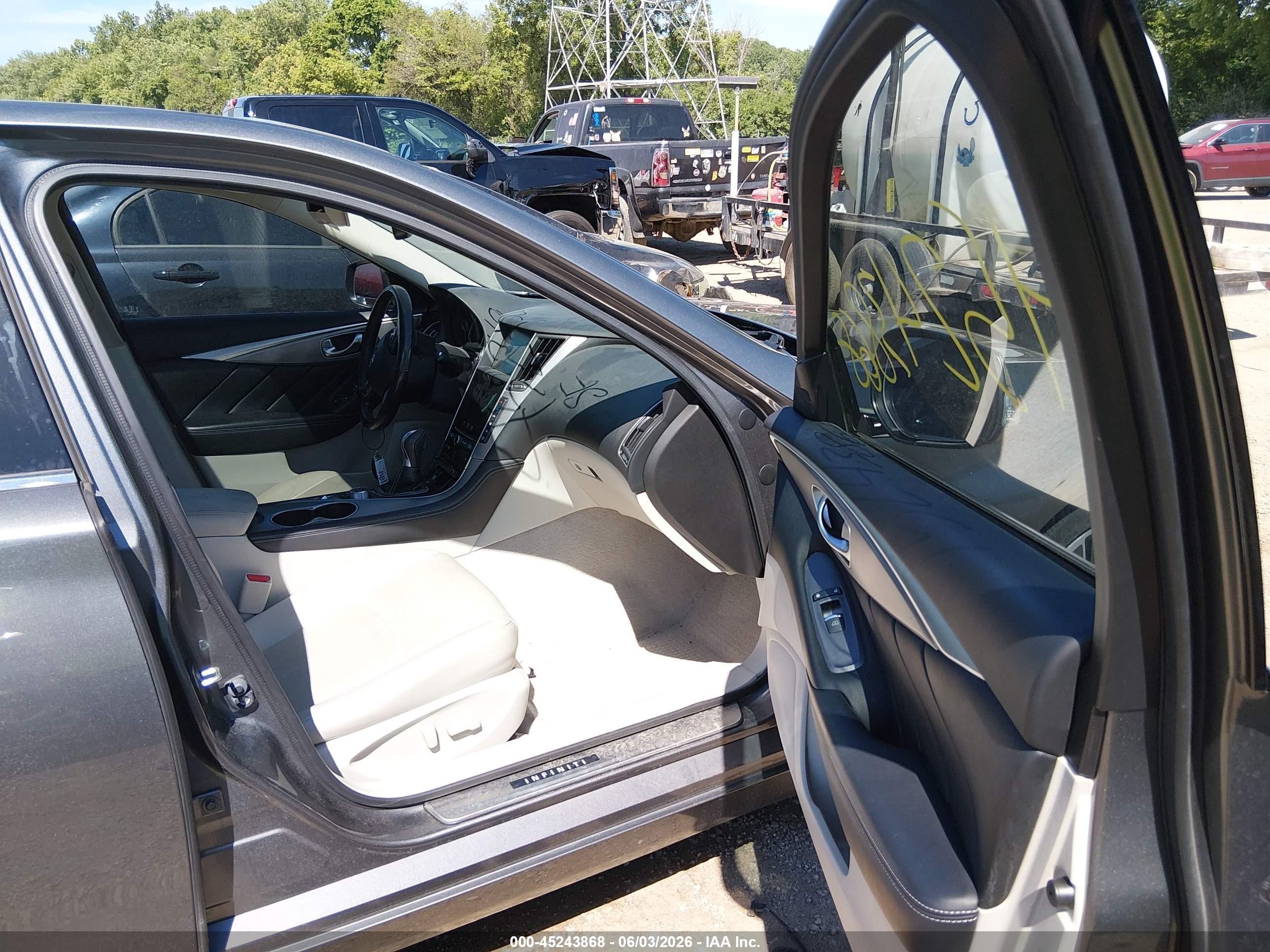 2015 Infiniti Q50 Premium Gray vin: JN1BV7AR0FM391896