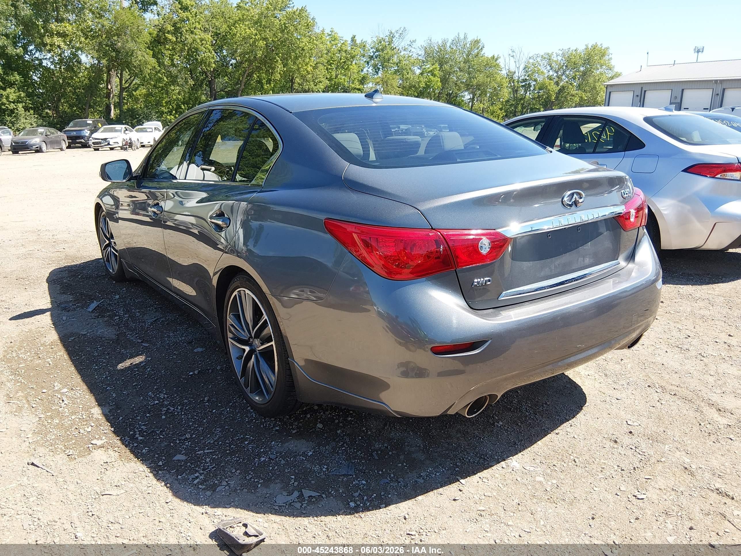 2015 Infiniti Q50 Premium Gray vin: JN1BV7AR0FM391896