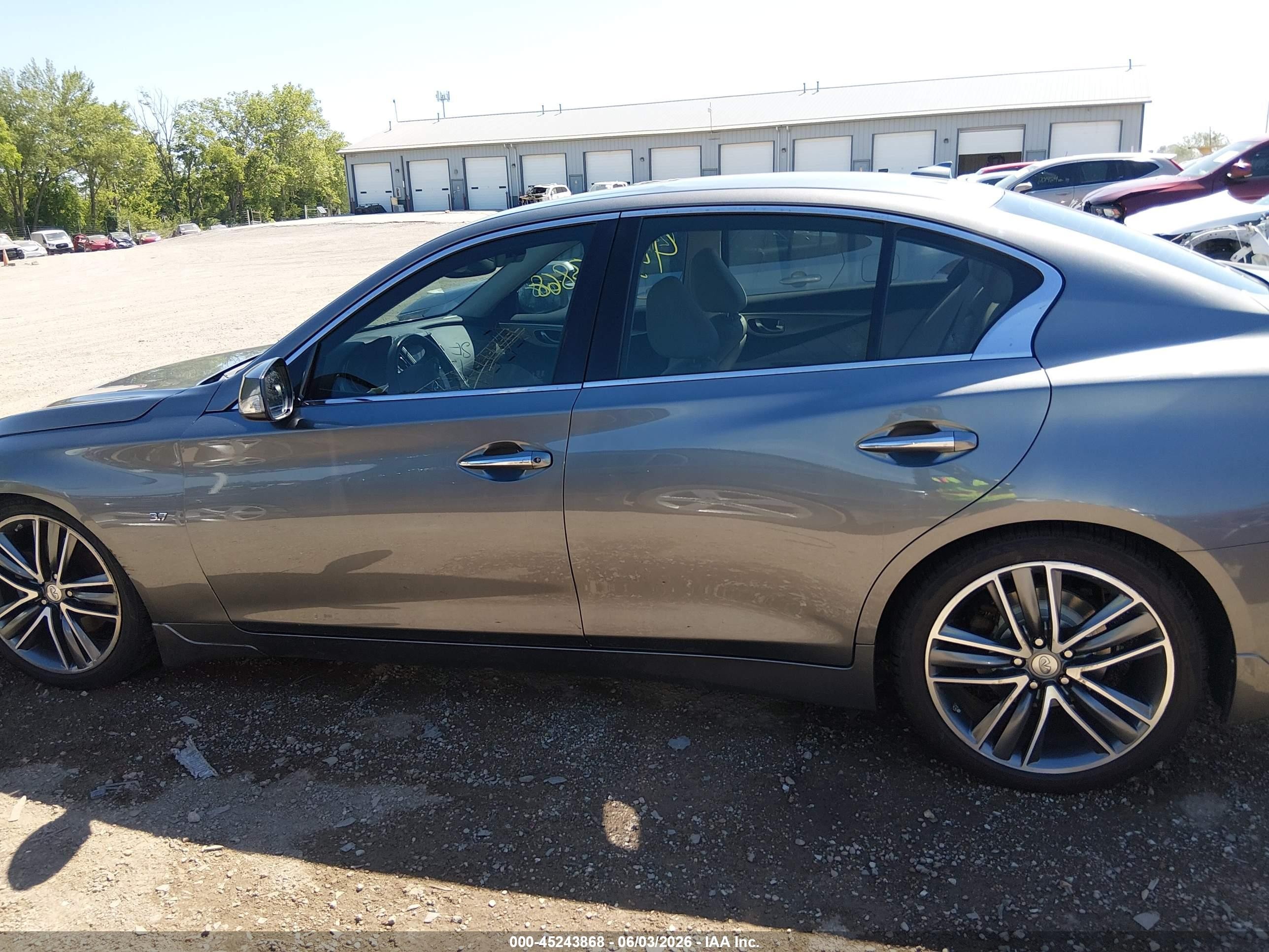 2015 Infiniti Q50 Premium Gray vin: JN1BV7AR0FM391896