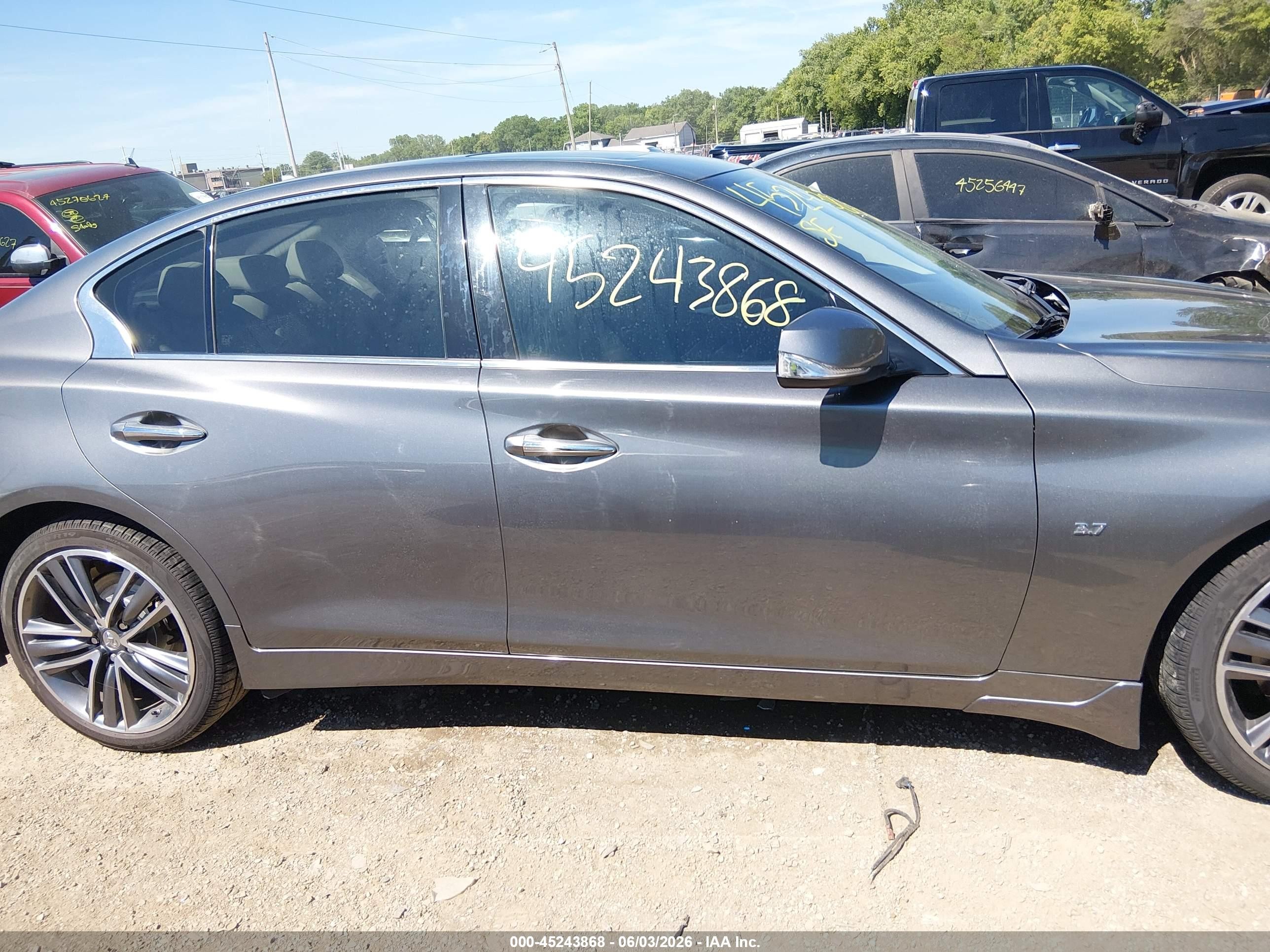 2015 Infiniti Q50 Premium Gray vin: JN1BV7AR0FM391896