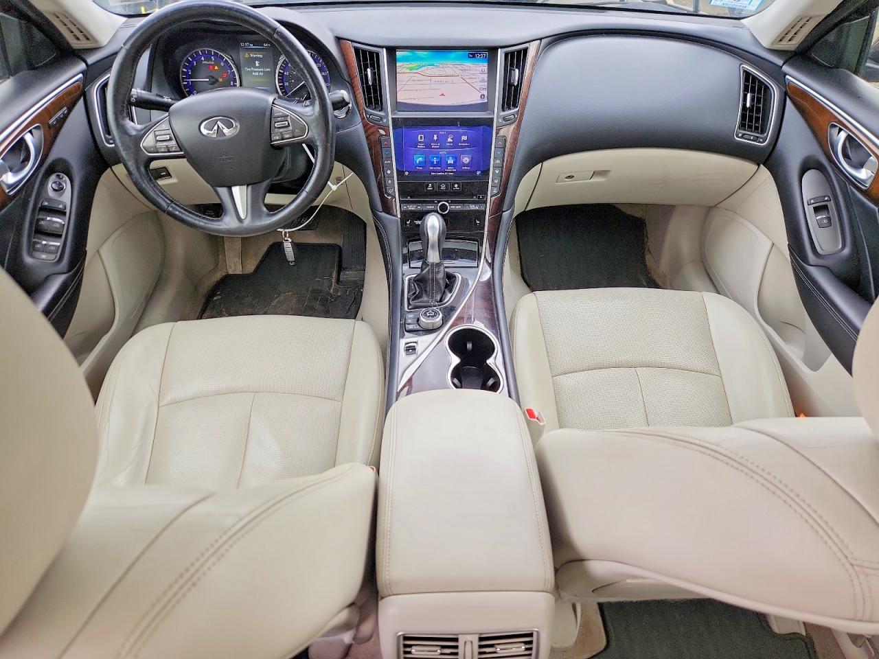 2015 Infiniti Q50 Premium Серый vin: JN1BV7AR0FM392983