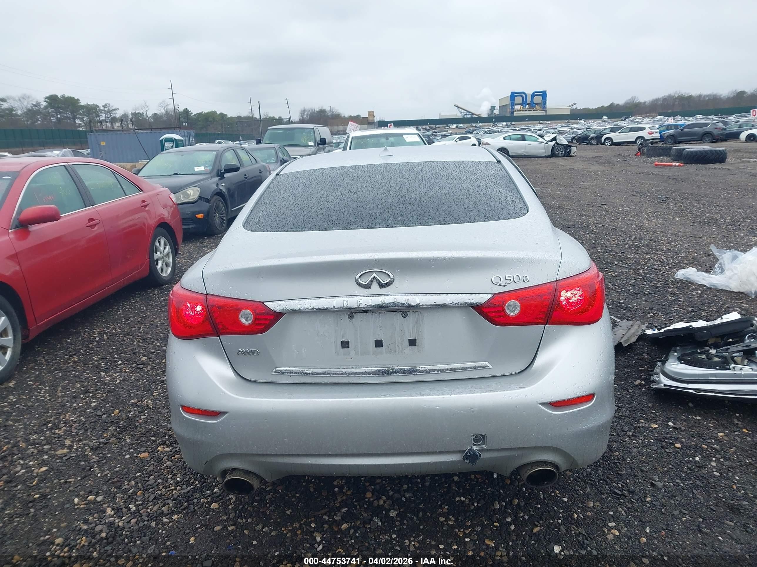 2015 Infiniti Q50 Premium/sport Silver vin: JN1BV7AR0FM405876