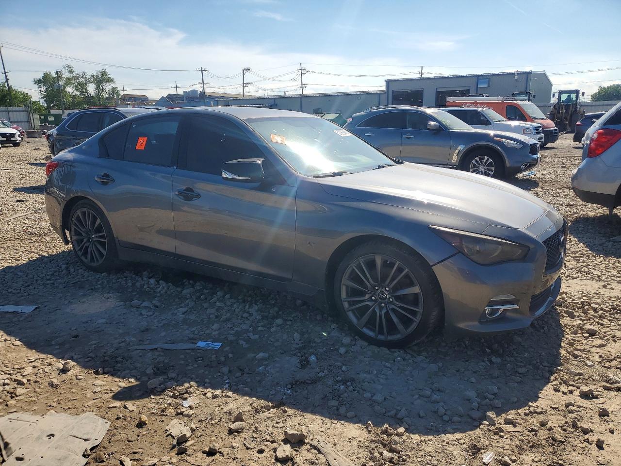 2015 Infiniti Q50 Premium Gray vin: JN1BV7AR0FM408762