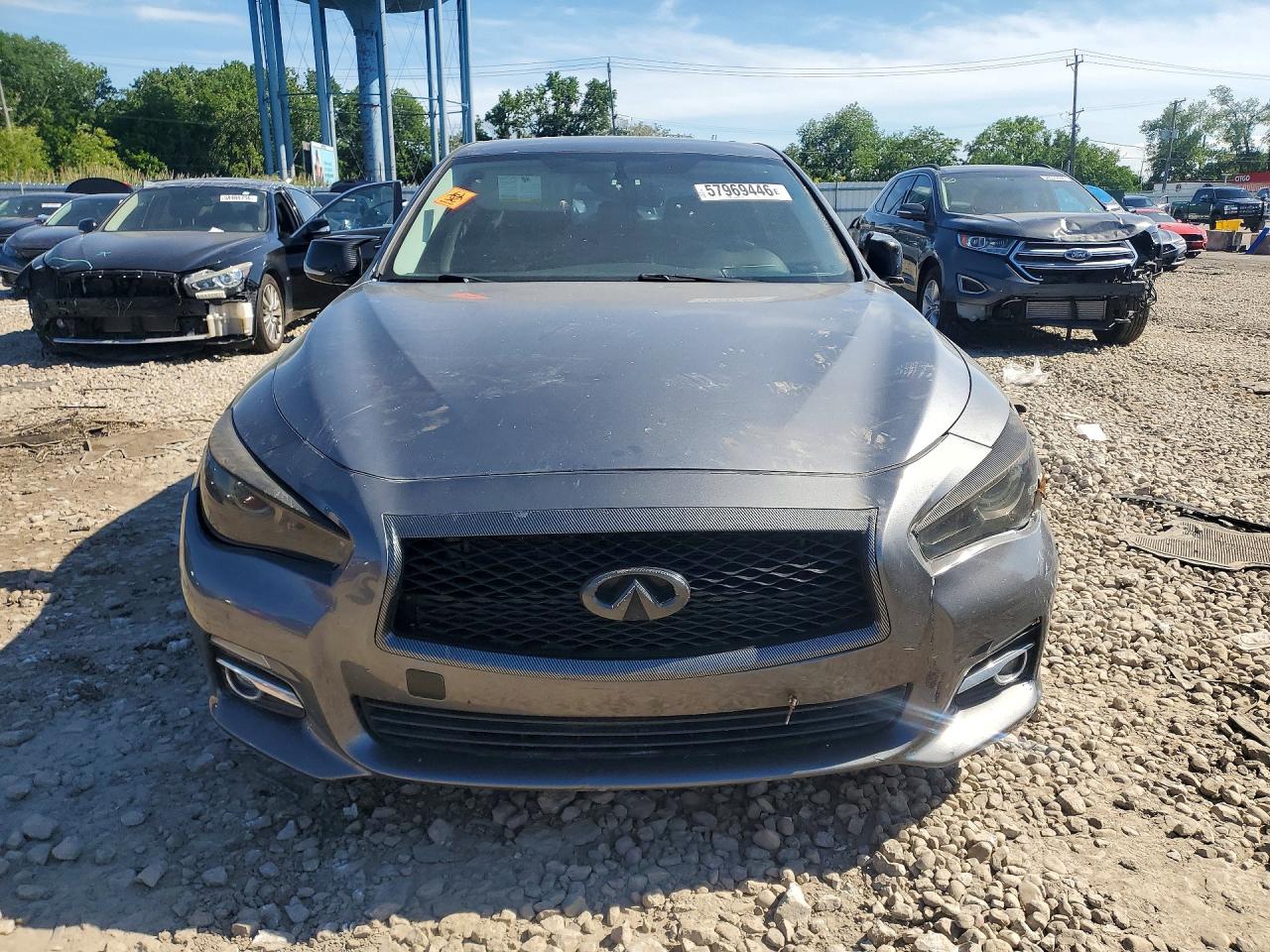 2015 Infiniti Q50 Premium Gray vin: JN1BV7AR0FM408762