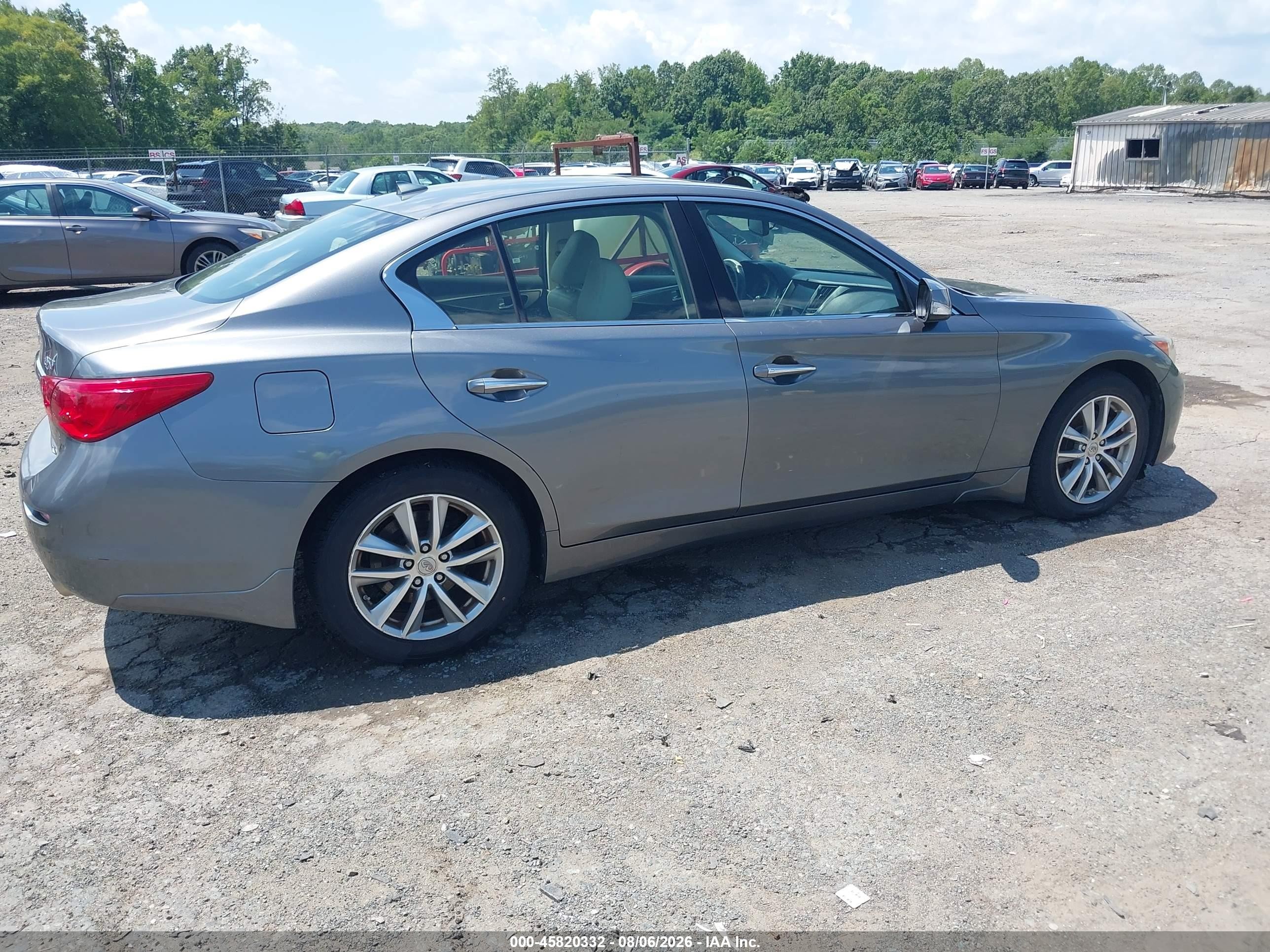 2015 Infiniti Q50 Premium Gray vin: JN1BV7AR0FM414089
