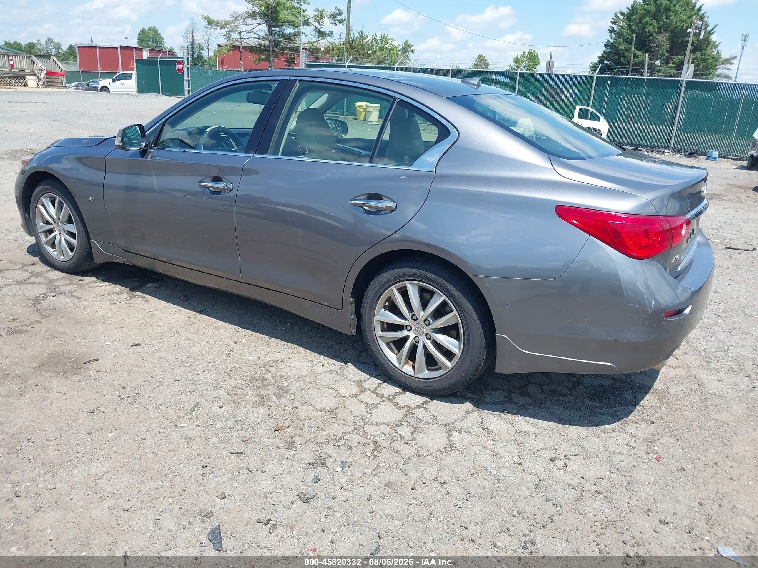 2015 Infiniti Q50 Premium Gray vin: JN1BV7AR0FM414089