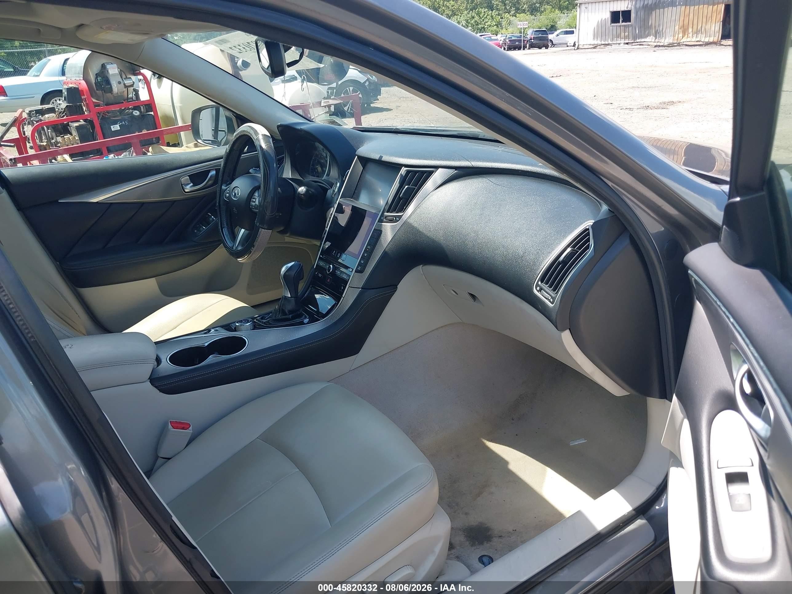 2015 Infiniti Q50 Premium Gray vin: JN1BV7AR0FM414089