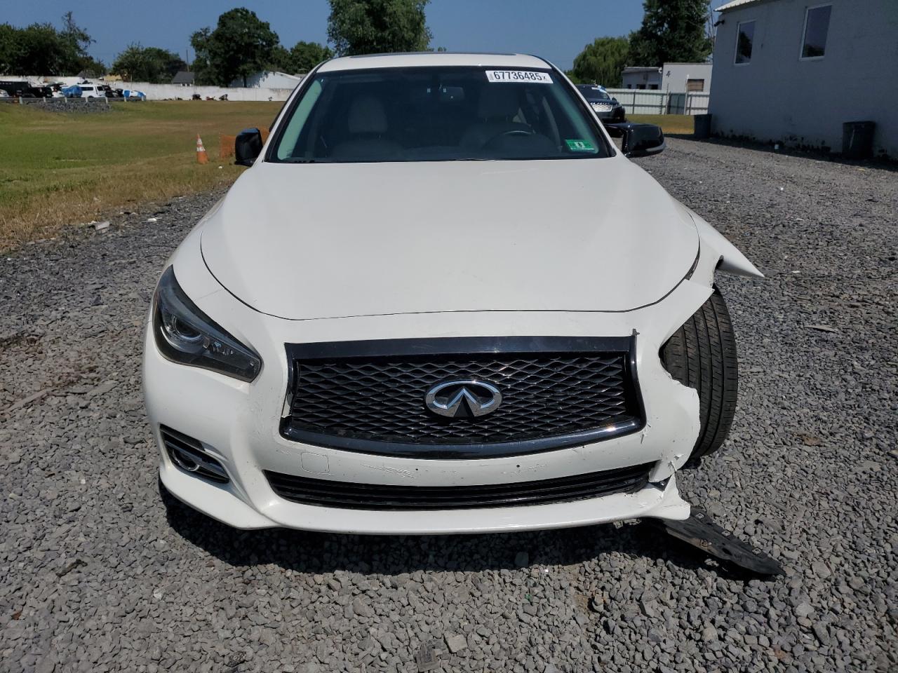 2015 Infiniti Q50 Premium White vin: JN1BV7AR0FM420085