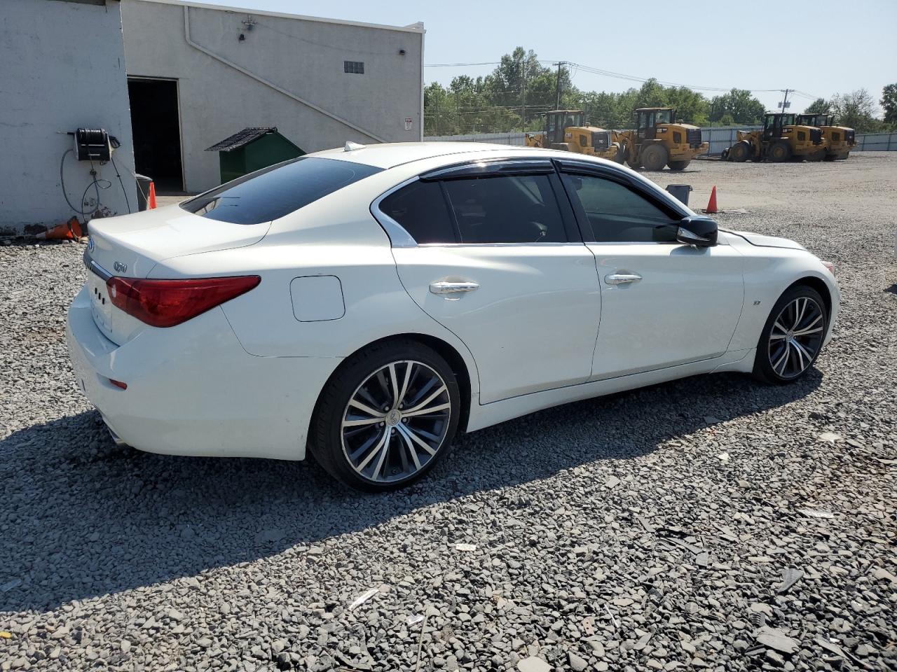 2015 Infiniti Q50 Premium White vin: JN1BV7AR0FM420085