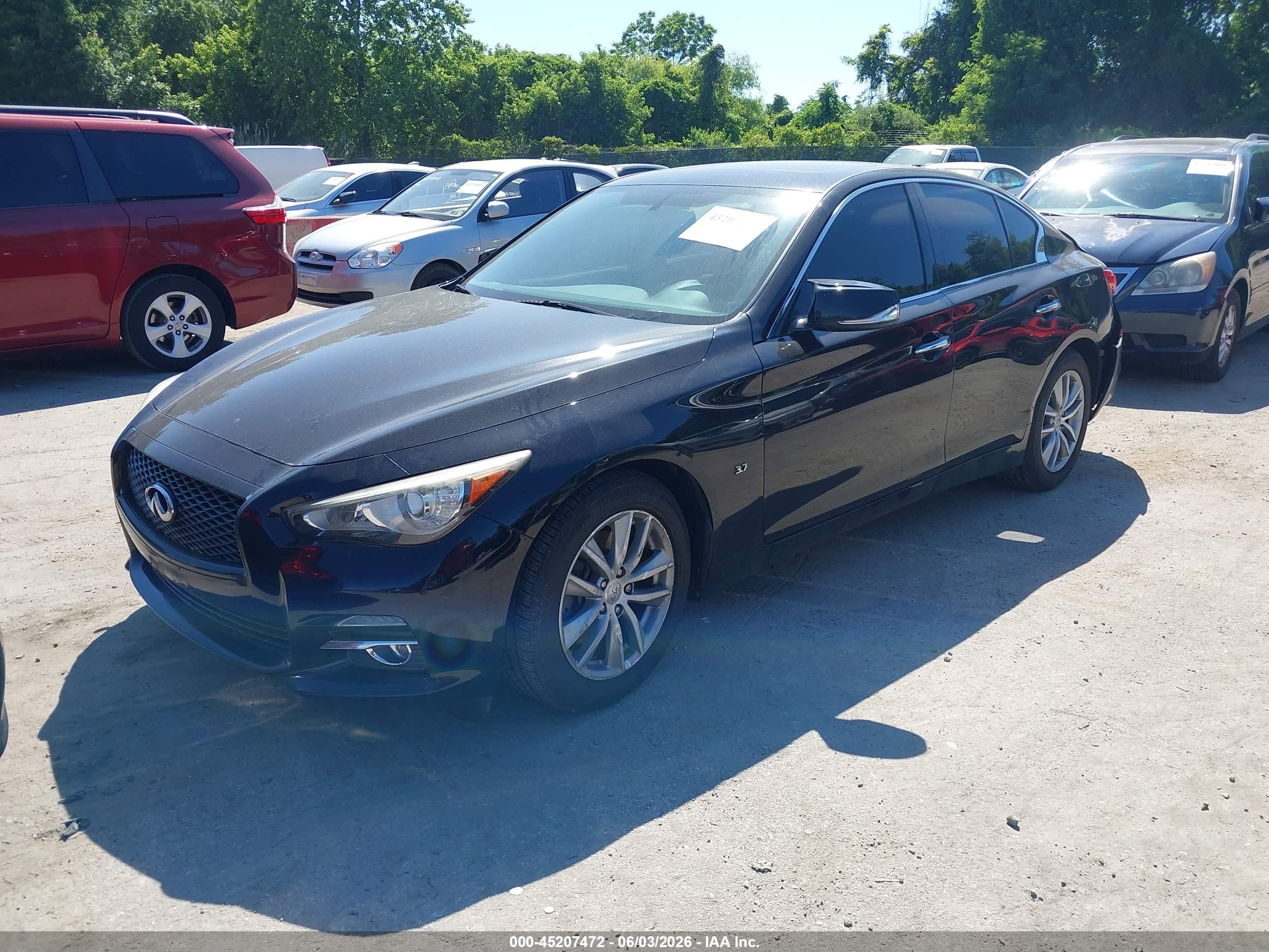 2015 Infiniti Q50 Premium Black vin: JN1BV7AR0FM420216