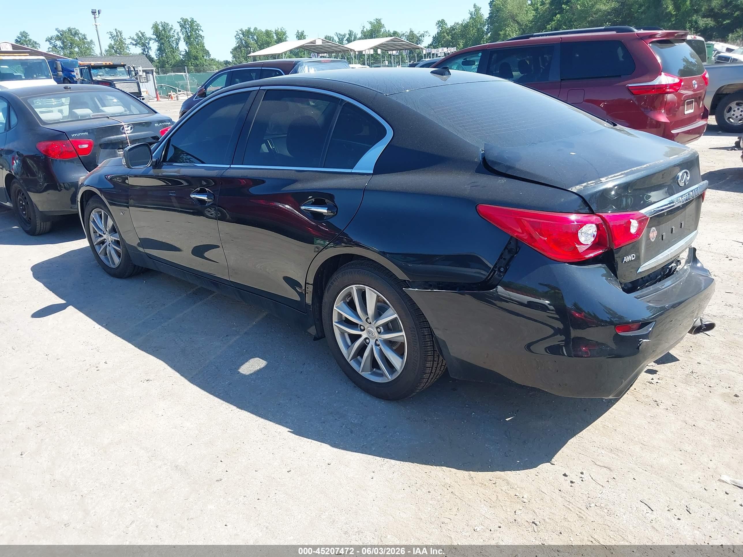 2015 Infiniti Q50 Premium Black vin: JN1BV7AR0FM420216