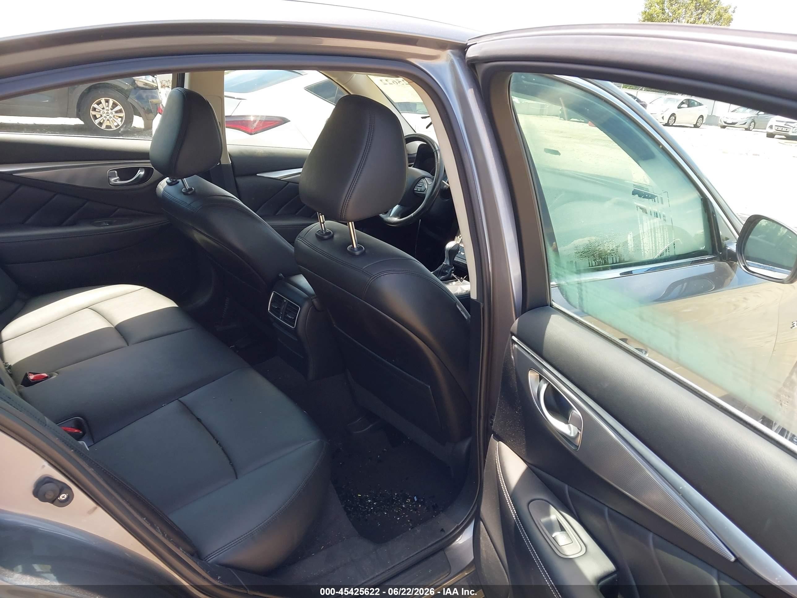 2015 Infiniti Q50 Premium Gray vin: JN1BV7AR0FM422676