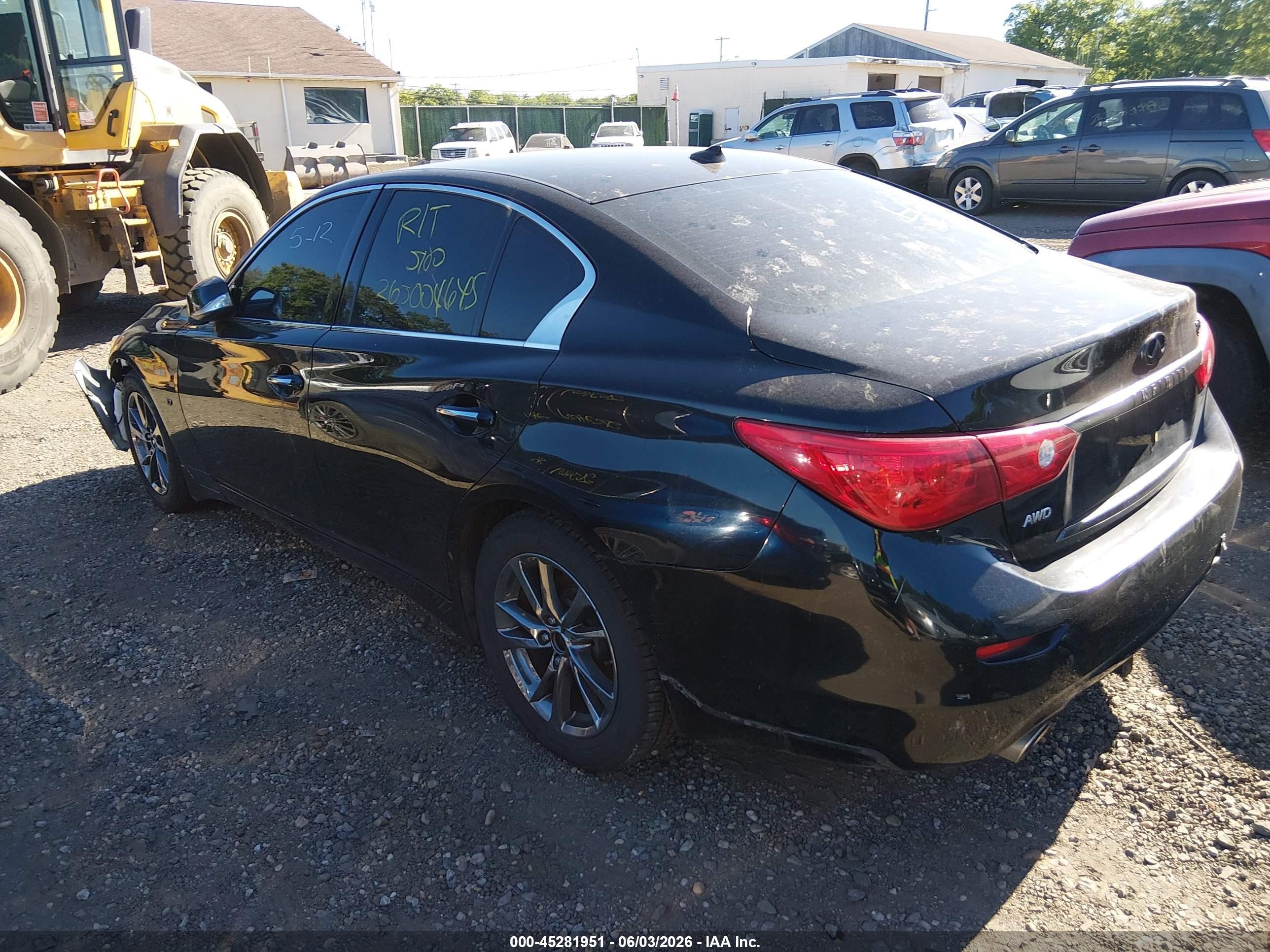 2014 Infiniti Q50 Premium Black vin: JN1BV7AR1EM686648