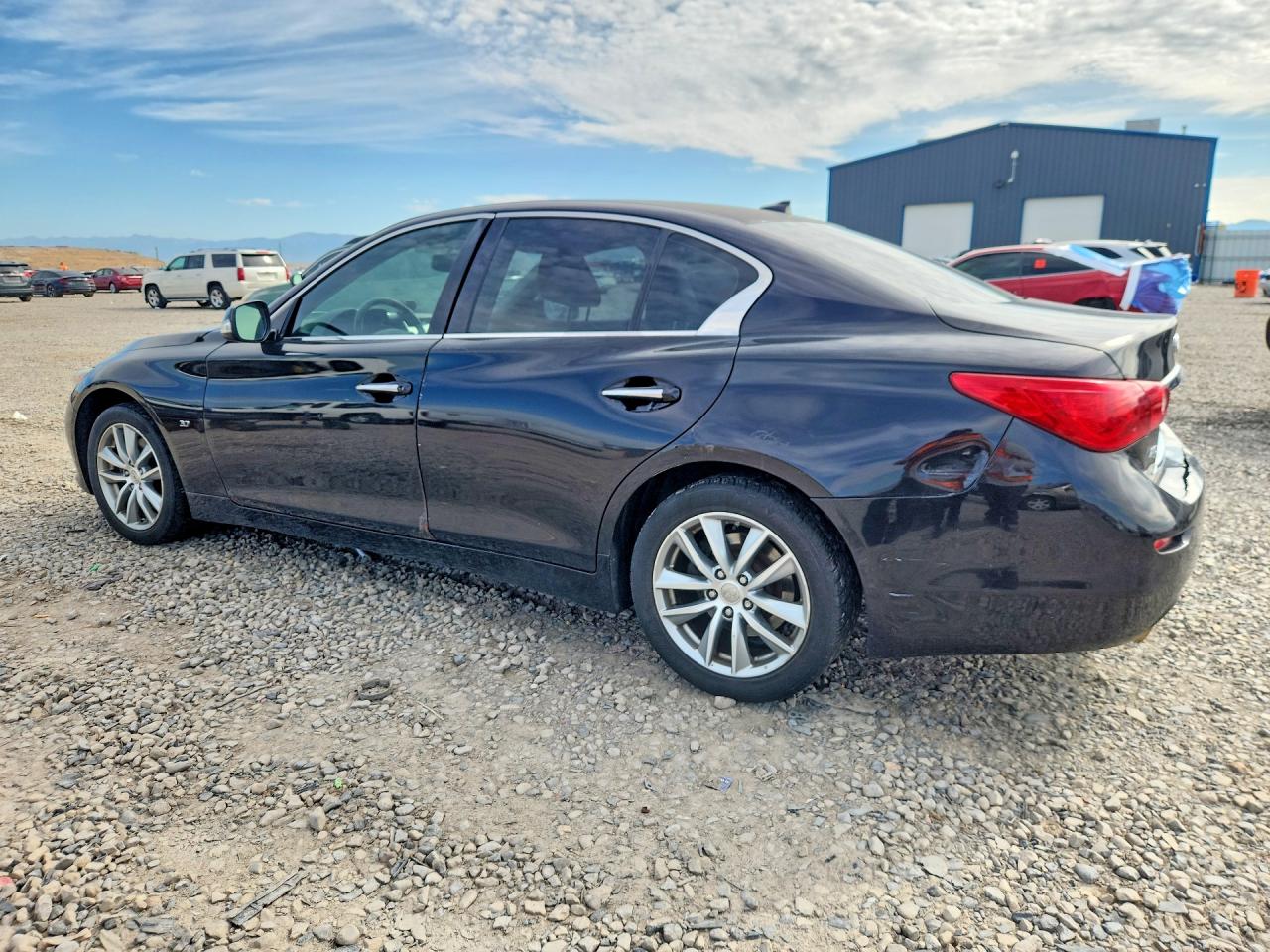 2014 Infiniti Q50 Premium Черный vin: JN1BV7AR1EM689470