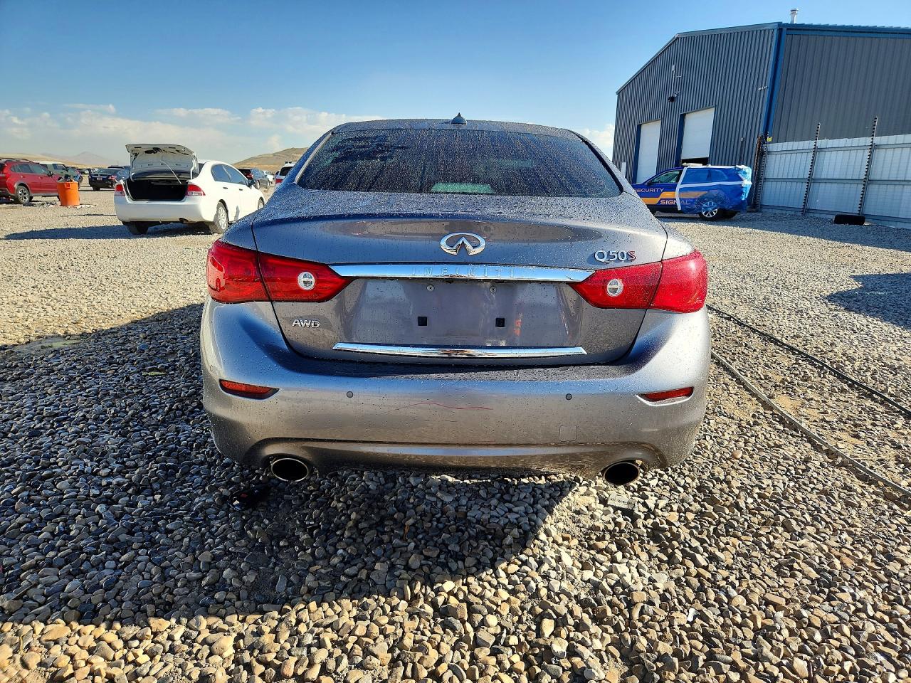 2014 Infiniti Q50 Sport Gray vin: JN1BV7AR1EM689856
