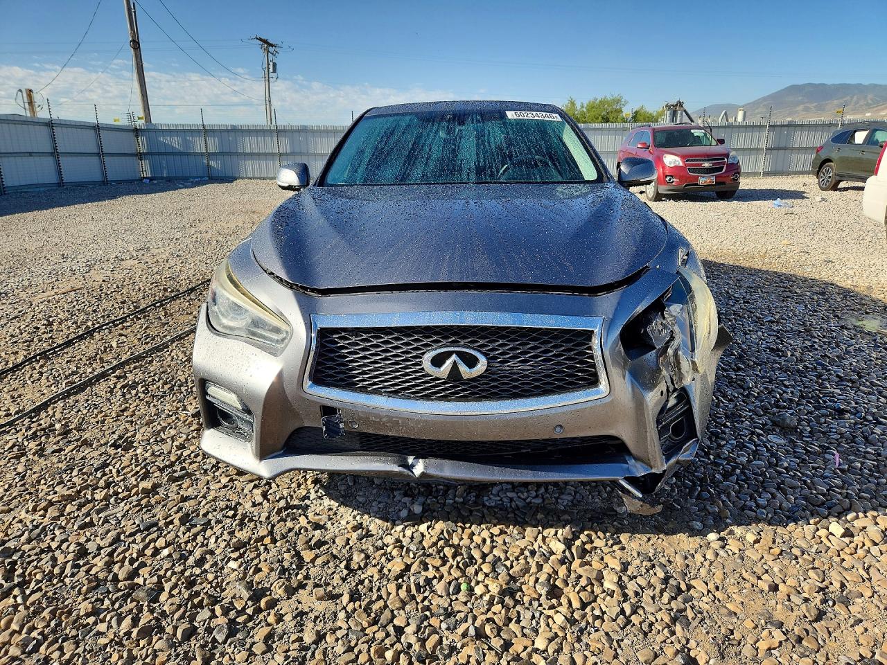 2014 Infiniti Q50 Sport Gray vin: JN1BV7AR1EM689856
