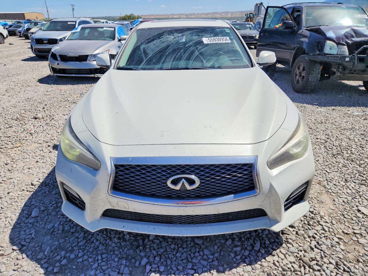 2014 Infiniti Q50 Sport White vin: JN1BV7AR1EM699691