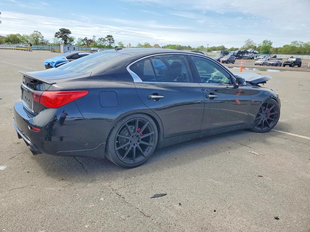 2014 Infiniti Q50 Premium Black vin: JN1BV7AR1EM701360