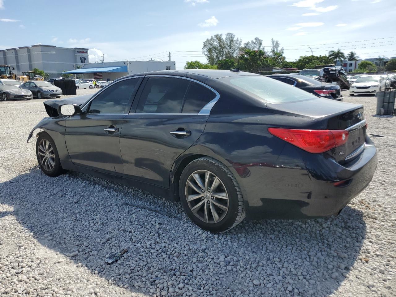 2014 Infiniti Q50 Base Black vin: JN1BV7AR1EM703285