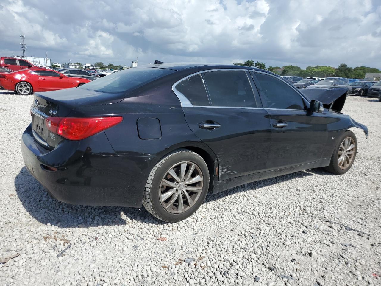 2014 Infiniti Q50 Base Black vin: JN1BV7AR1EM703285
