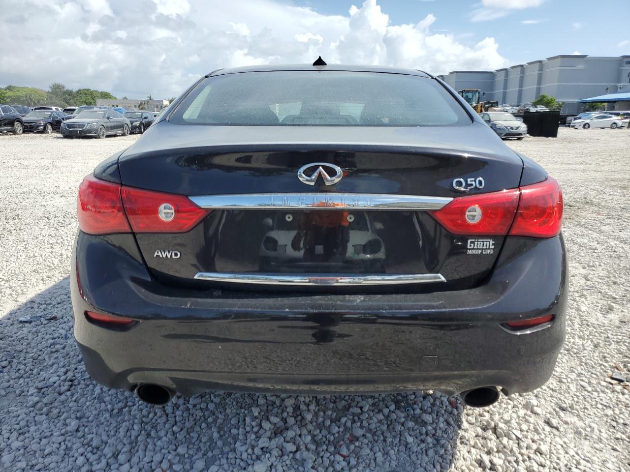 2014 Infiniti Q50 Base Black vin: JN1BV7AR1EM703285