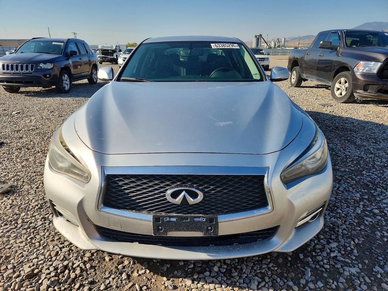 2014 Infiniti Q50 Premium Серебряный vin: JN1BV7AR1EM705165