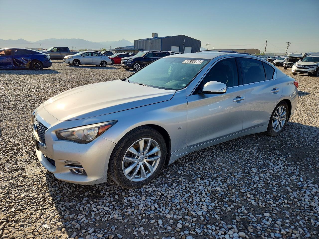 2014 Infiniti Q50 Premium Silver vin: JN1BV7AR1EM705165