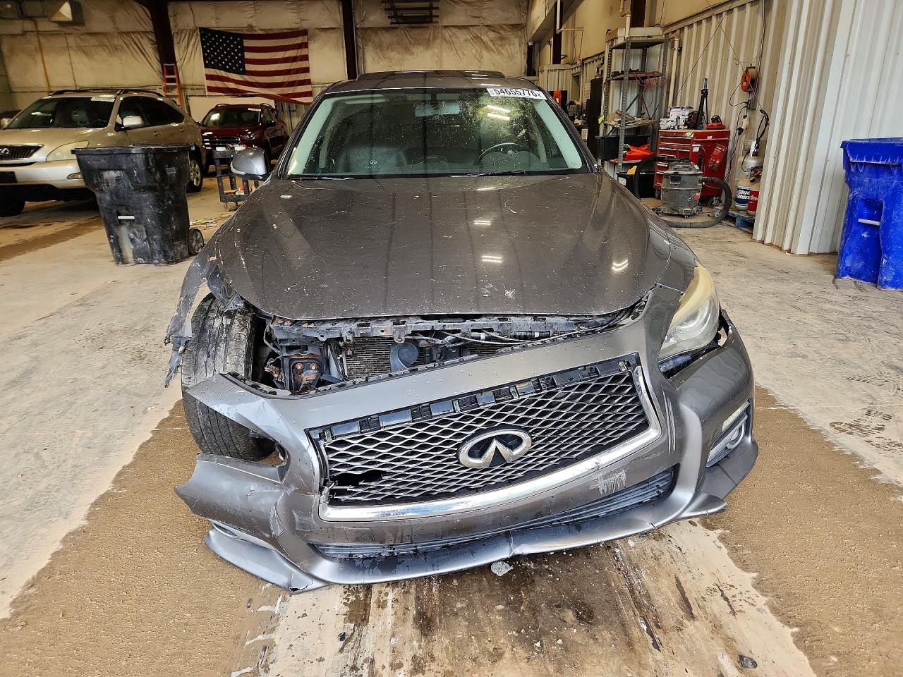 2014 Infiniti Q50 Base Серый vin: JN1BV7AR1EM706350