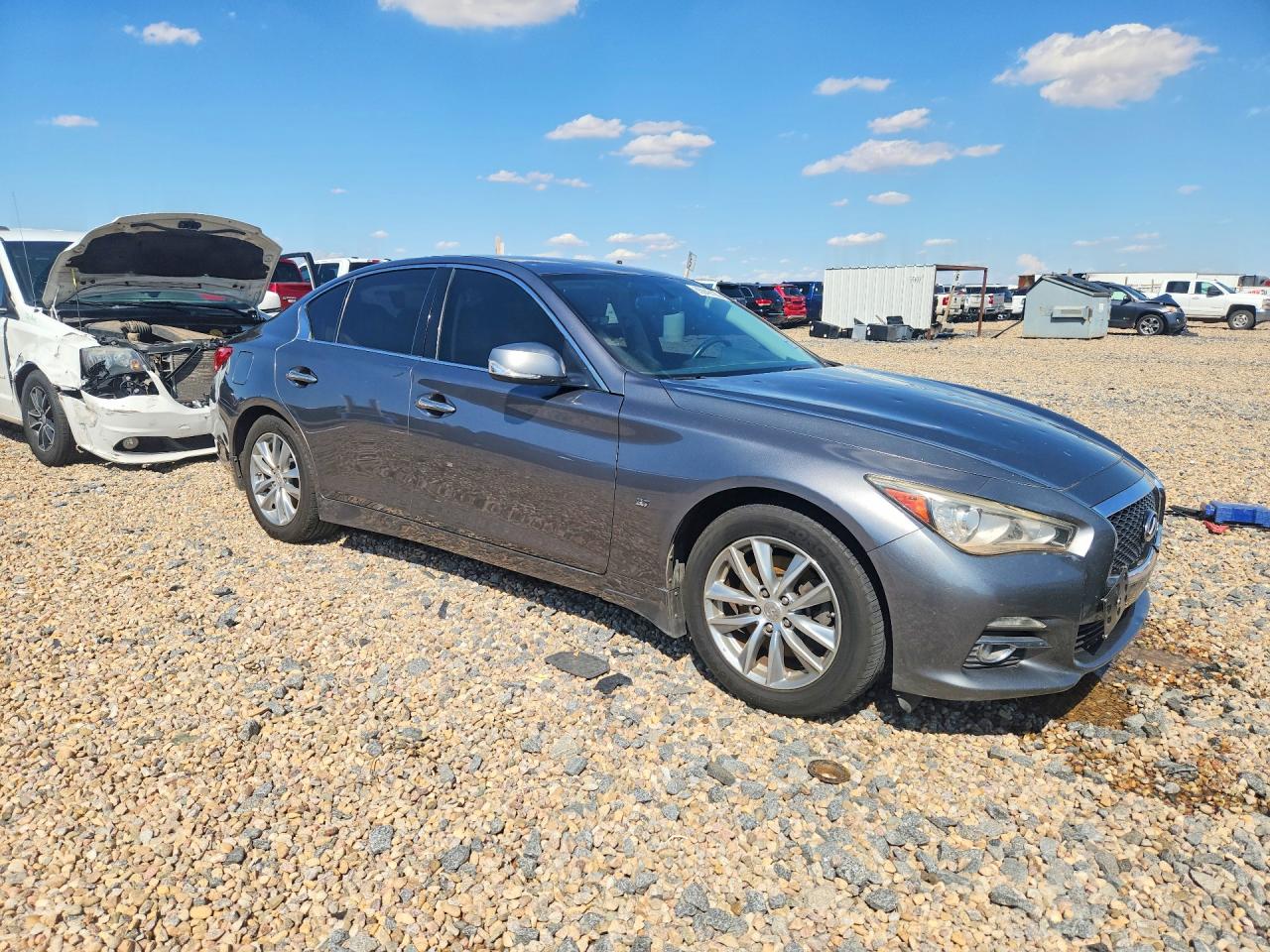 2015 Infiniti Q50 Premium Silver vin: JN1BV7AR1FM395813