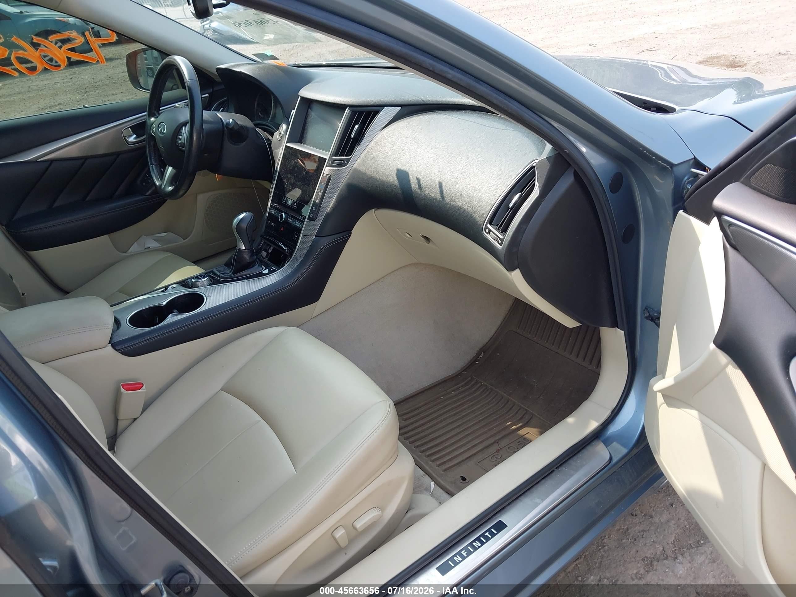 2015 Infiniti Q50 Premium Blue vin: JN1BV7AR1FM396833