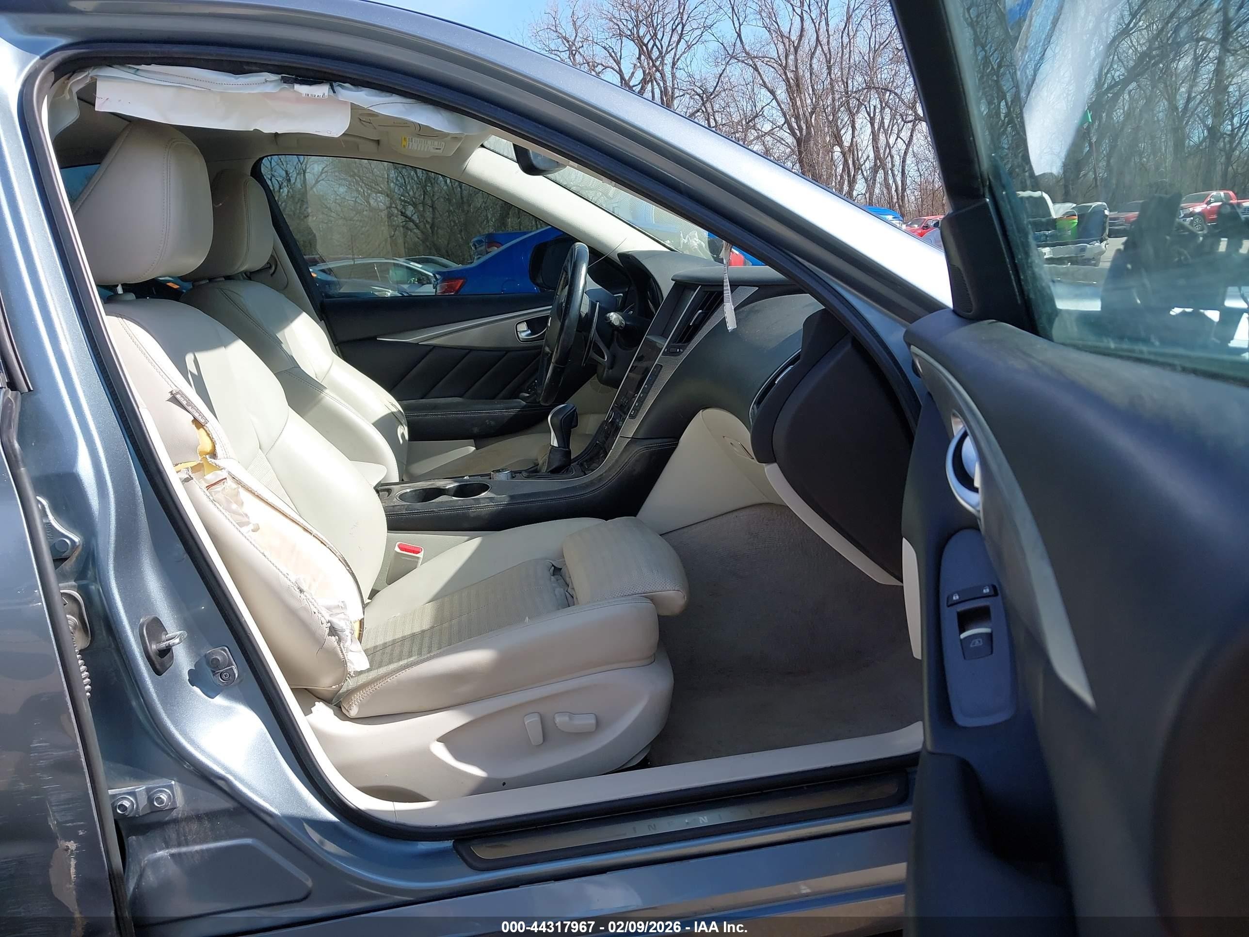 2015 Infiniti Q50 Sport Gray vin: JN1BV7AR1FM398422