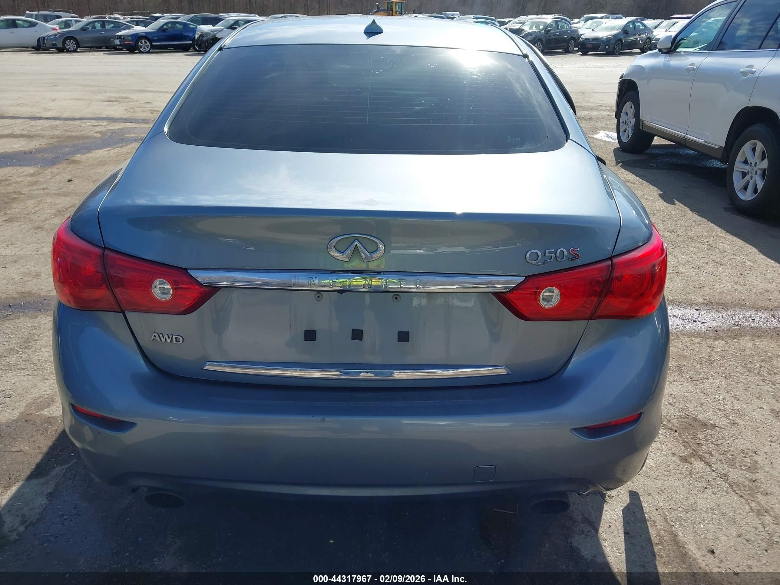 2015 Infiniti Q50 Sport Gray vin: JN1BV7AR1FM398422
