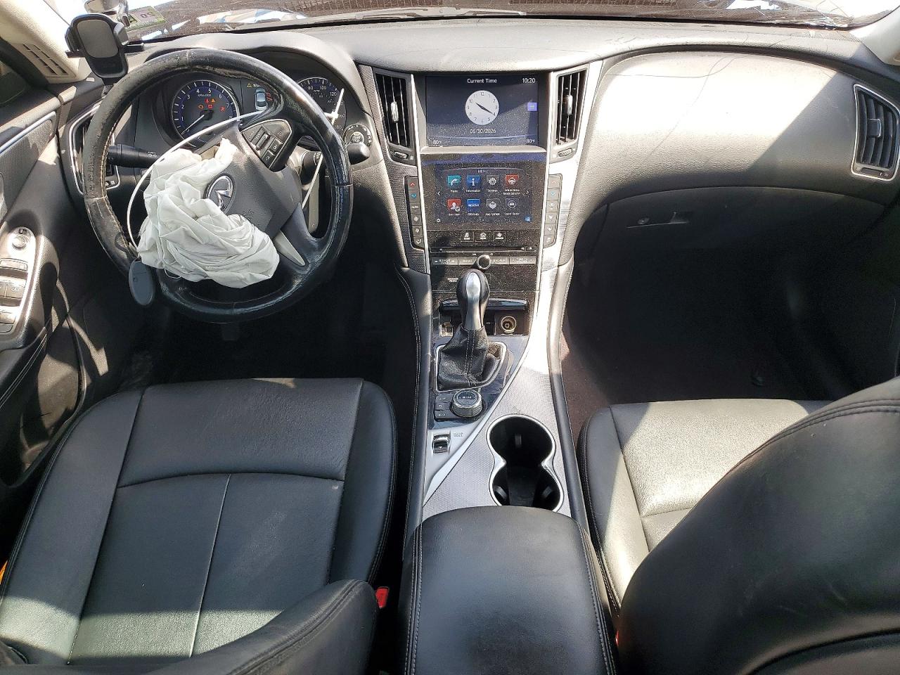 2015 Infiniti Q50 Base Black vin: JN1BV7AR1FM401772