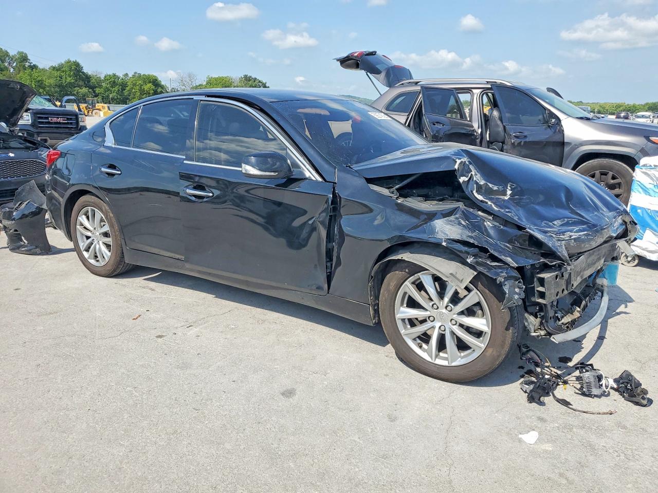 2015 Infiniti Q50 Base Black vin: JN1BV7AR1FM401772
