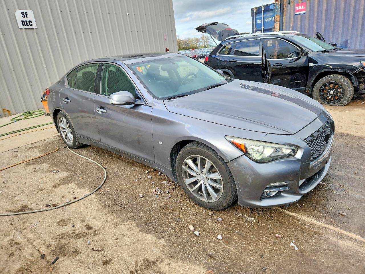 2015 Infiniti Q50 Premium Gray vin: JN1BV7AR1FM405899