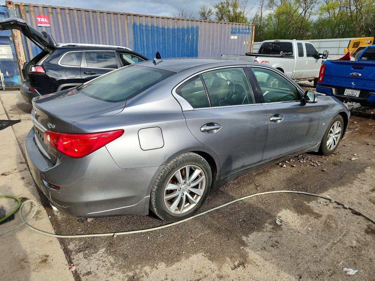 2015 Infiniti Q50 Premium Gray vin: JN1BV7AR1FM405899