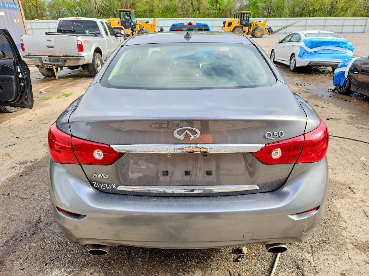 2015 Infiniti Q50 Premium Gray vin: JN1BV7AR1FM405899